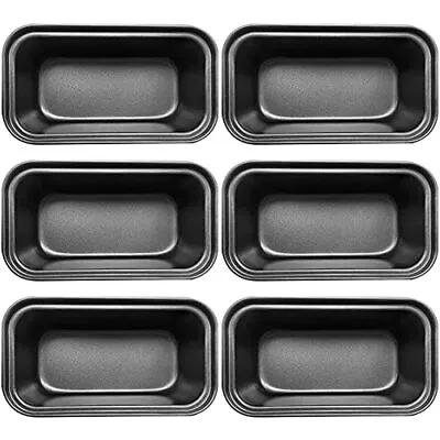 6 Pcs Nonstick Carbon Steel Baking Bread Pan Mini Loaf Pans Small Banana Bread • $18.40