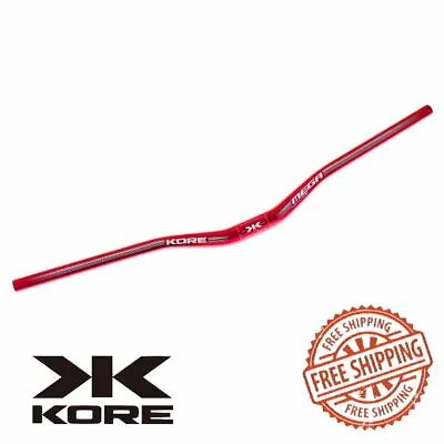 $35.90 • Buy KORE Mega MTB 31.8 X 760mm Handlebar AL7075-T6 Triple Butted Riser 35mm Red