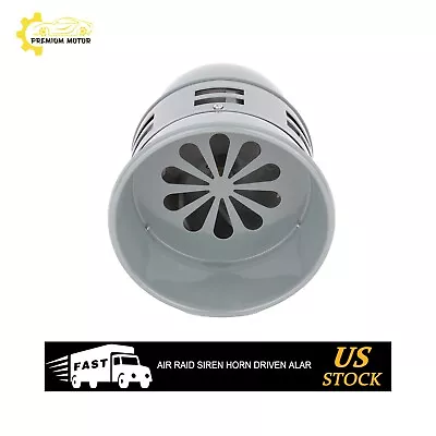 For Car Truck 12V 3  Gray Air Raid Siren Horn Alarm Vintage Compact Automotive • $21.11