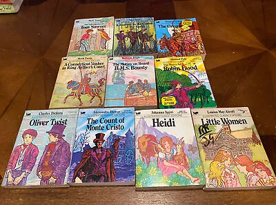 MOBY BOOKS Illustrated Classic Editions Lot Of 10 Good Condition! Heidi Oregon • $25.99