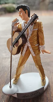 2002 Elvis Presley Collectible Christmas Ornament Gold Suit: EPE; Great! • $8.95