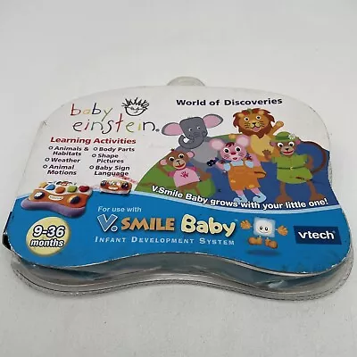 $9.99 • Buy Baby Einstein V. Smile Baby Vtech Smartridge World Of Discoveries