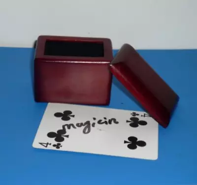 Mystery Magic Box Card To Wooden Box Magic Trick Mentalism Illusion Card To Box • $14.99