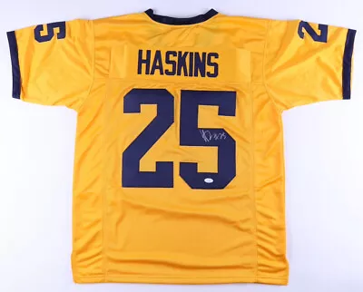 Hassan Haskins Signed Michigan Wolverines Throwback Jersey (JSA COA) Titans R.B. • $127.96