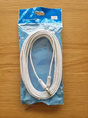 Coaxial Satellite Cable F Type Aerial Lead Male To Female Or Male (Free Coupler) • £1