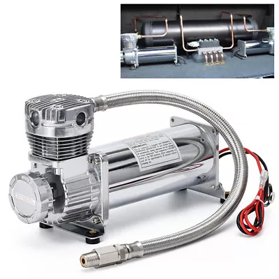 $142.90 • Buy Universal 12V 480C 3/8  NPT Steel 200PSI Air Bag Ride Suspension Compressor Pump