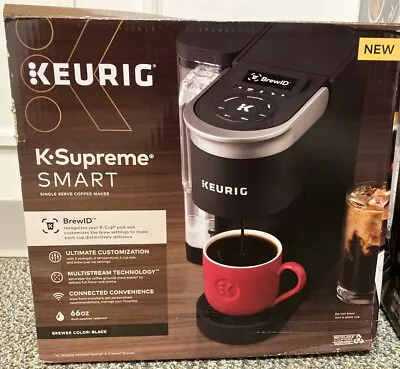 NEW Keurig K Supreme SMART Single Serve Coffee Brewer Maker Wireless Black K28 • $100