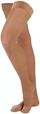 VenoSheer 20-30mmHg Women's Sheer Stocking Thigh Length Closed Toe Color: Silky  • $40