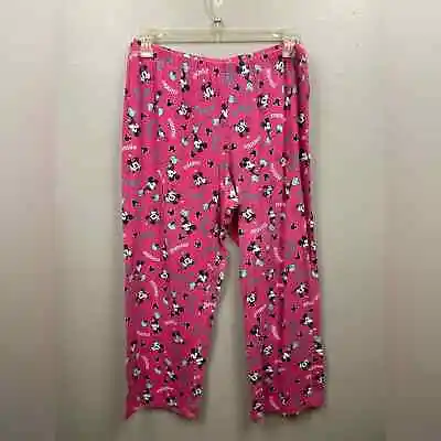 Disney Minnie And Mickey Mouse Pajama Pants Sz 2x Pink Elastic Waist • $8.50