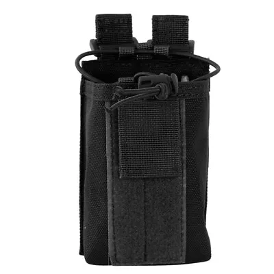 Tactical Molle Pouch Adjustable Radio Holster Bag Walkie Talkie Holder Duty Belt • $10.67