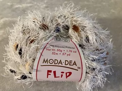 NEW Moda Dea Flip Eyelash Yarn Color-9114 Organic 1.76 Oz 57 Yds 12 Available • $3.75