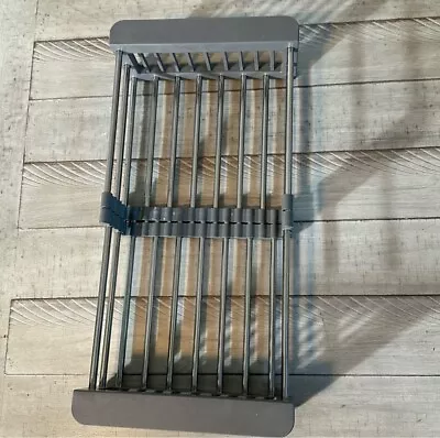 Adjustable Stainless Steel Kitchen Dish Drying Sink Rack Drain Strainer Basket • $1.76