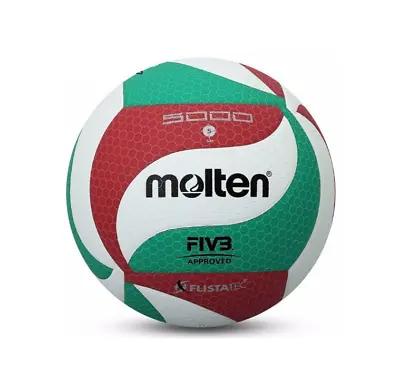 Volleyball Ball Indoor Outdoor Volley Game Official Size Molten V5 M5000 Leather • $20.99