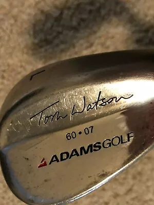 $41.87 • Buy RH Adams Golf Tom Watson 60-07 60° Lob L Wedge Steel Right Handed
