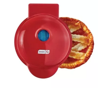 Dash Mini Pie Maker Red Non-Stick With Dough Cutter New • $9.99