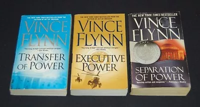Vince Flynn - Lot Of 3 Titles - Paperback - Executive Power Transfer Of Power • $9.99
