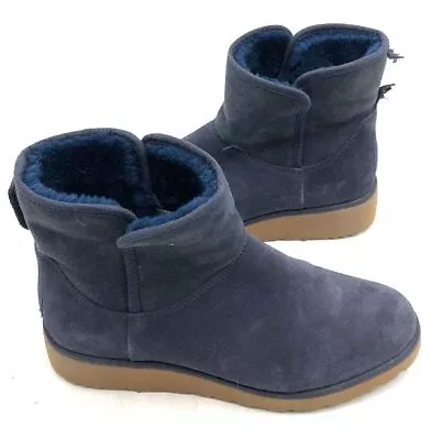 Women's NAVY BLUE Ugg Kristin Boots Suede Cold Weather / Snow Boots - Size 10 • $9.99