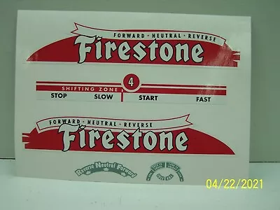 Vintage Firestone 4 HP Outboard Motor Decal Set! • $48.99