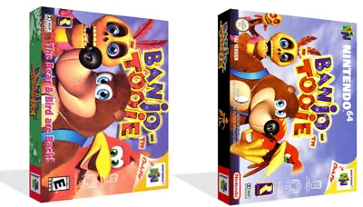 £7.99 • Buy - Banjo Tooie N64 Replacement Game Case Box + Cover Art Work Only