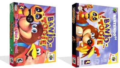 £7.99 • Buy - Banjo Tooie N64 Replacement Game Case Box + Cover Art Work Only