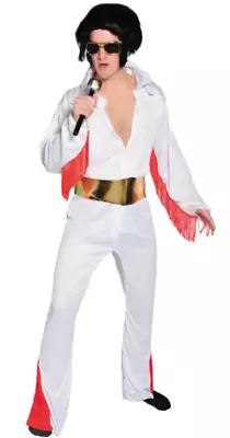 Mens Elvis Costume Elvis Presley Adult Dress Up Rock & Roll Costume Party • $28.99