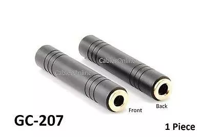 1/4  (6.35mm) Mono Female To Female Coupler Gender Changer Adapter GC-207 • $7.49