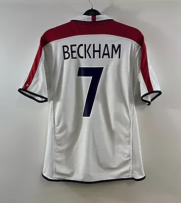 England Beckham 7 Home Football Shirt 2003/05 Adults Large Umbro F245 • £89.99