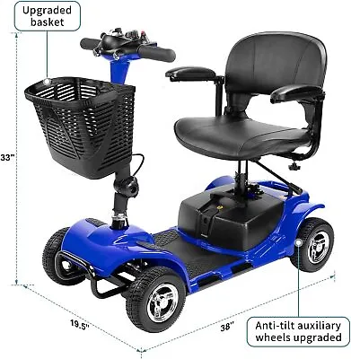 4 Wheel Mobility Power Scooter Electric Folding For Seniors Travel Wheelchair US • $519
