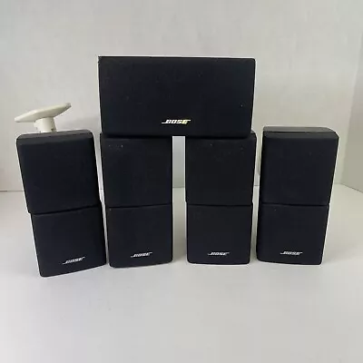 4 Bose Double Cube Speakers 1 Center Speaker Premium A+ Black + 4 Wall Mounts • $149.99