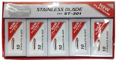 $14.69 • Buy 200 Dorco Platinum Red (ST-301) Stainless  Double Edge Razor Blades 