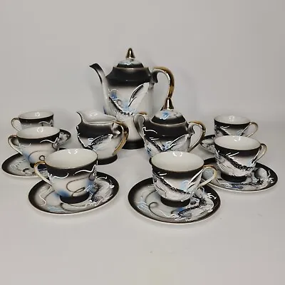 Japanese Kutani Dematisse Lithophane Dragonware Tea Set • $149