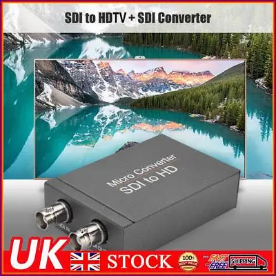 HD SDI To HDMI Video Converter BNC To HDMI Adapter Audio Auto Format Detection • £23.89