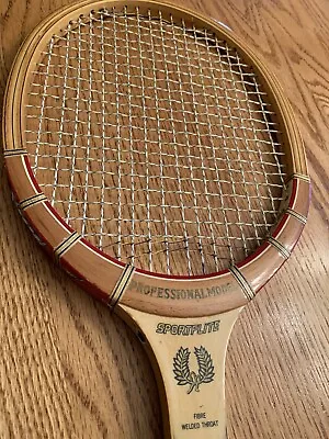 Vintage SPORTFLITE Wooden Tennis Racket Precision Built Professional Model • $9