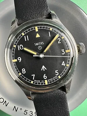 Smiths W10 Military Wristwatch Calibre 60466E Serviced New Hirsch Strap  • $2899