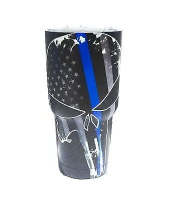 $22.99 • Buy Punisher Skull 30 Oz Stainless Steel Vacuum Insulated Tumbler With Lid 