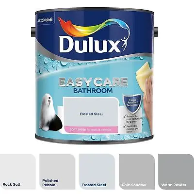 £30.99 • Buy Dulux Paint Shades Of Grey Easycare Bathroom Soft Sheen 2.5 Litres