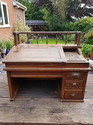 £165 • Buy Japanese Antique Bank Clerks Table Top Desk 