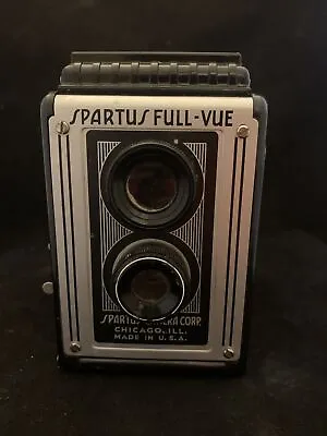 $24.95 • Buy Vintage Spartus Full-Vue Box Camera 120 Film Top View Chicago Made In The USA *7