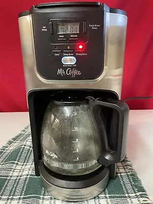 12-Cup Programmable Coffee Maker - Mr. Coffee - Black & Chrome Model BVMC-JP37-R • $10.99