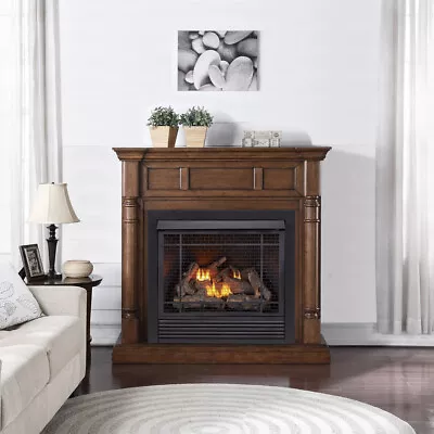 Duluth Forge Full Size Dual Fuel Ventless Gas Fireplace- 32000 BTU #FDI32R-M-WN • $1199.99