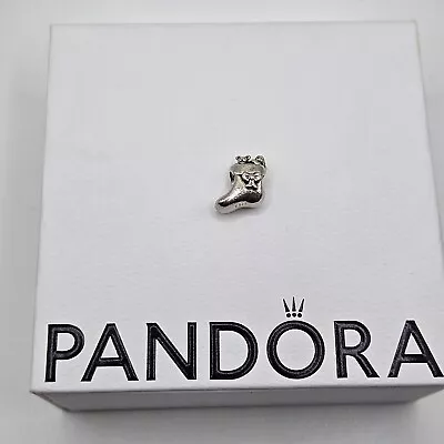 Genuine Pandora Christmas Santa's Stocking Teddy Bear Charm ALE 925 #791038 • £16