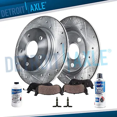 Rear Drilled Brake Rotors + Brake Pads For 1998 - 2002 Mercedes-Benz E430 E320 • $74.02