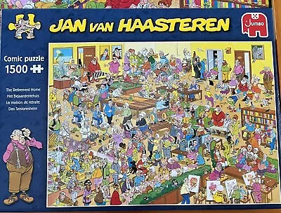 The Retirement Home   1500 Piece Jan Van Haasteren Puzzle Completed Once • £5.55