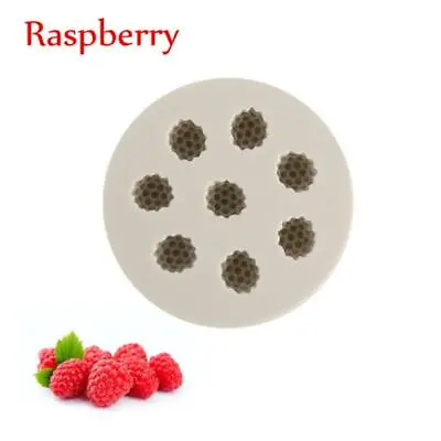 £3.29 • Buy Blueberry Raspberry Silicone Mould Fruit Fondant Chocolate Cake Topper Molds 3D
