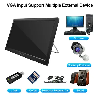 13 Inch 1080P Portable HDMI HD Digital TV Player Television Rechargeable 12V UK • £88.34
