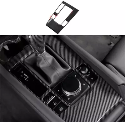 For Mazda 3 2019-2021 ABS Carbon Fiber Interior Gear Shift Box Panel Cover Trim • $19.40