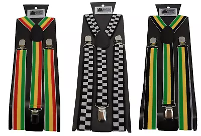 £7.99 • Buy Mazeys Mens 1 Inch Ska And 2 Tone Braces