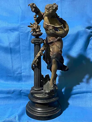 Goutte De Rosee By AUGUSTE MOREAU Antique Bronze Sculpture Statue • $189.99