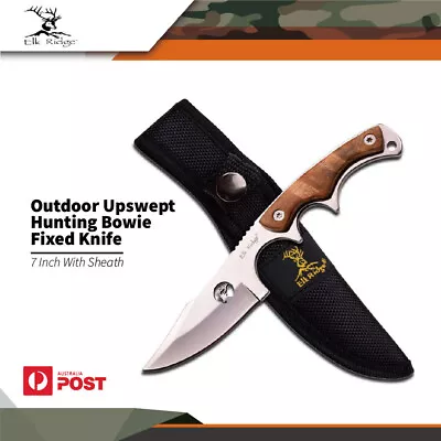 Elk Ridge 171mm Outdoor Fixed Blade Hunter Knife With Sheath #er-534 • $51