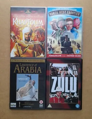 North West Frontier / Khartoum / Zulu / Lawrence - Epic Period War Films - DVD • £9.99